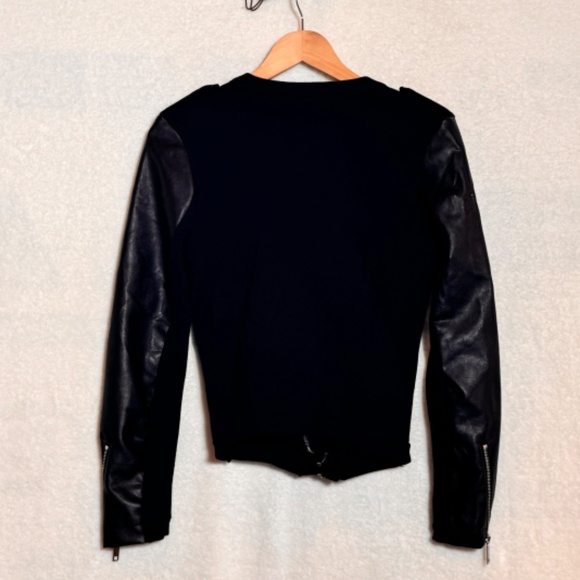 LAST CALL FINAL PRICE GREAT DEAL INC faux leather double zipper jacket large - Picture 10 of 10